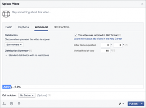 360 degree video facebook step 8 screenshot