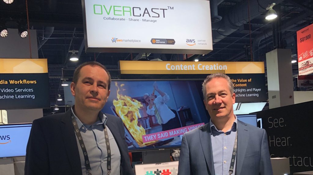 AWS for Media & Entertainment — Philippe Brodeur and Zsolt Lorincz on AWS stand at NAB 2019