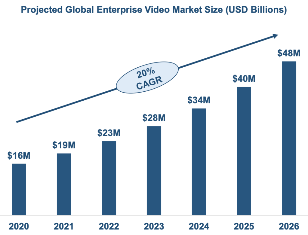 Distributing Enterprise Video: Enterprise Video Market Size